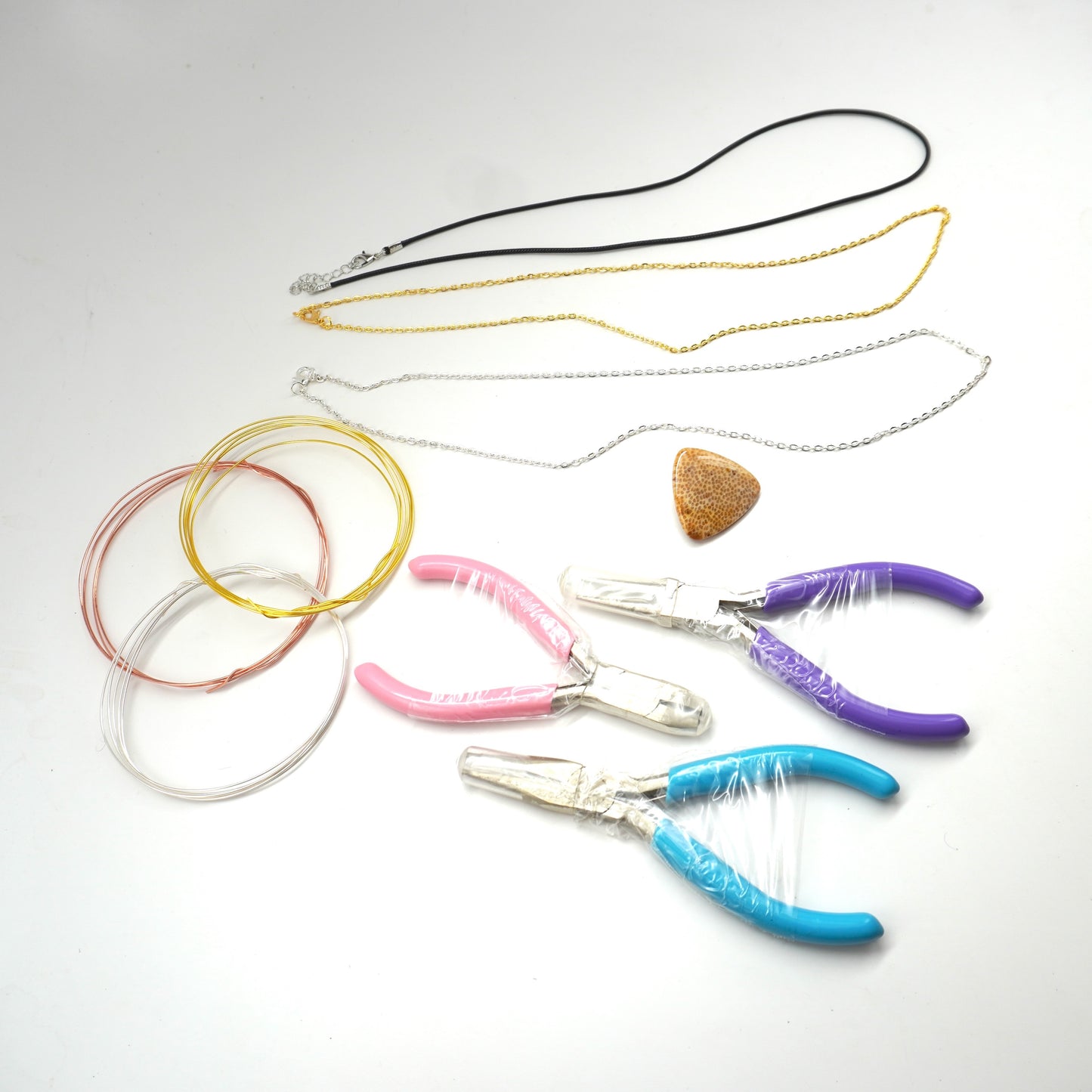 Fossil Gemstone Pendant Wire Wrapping Kit